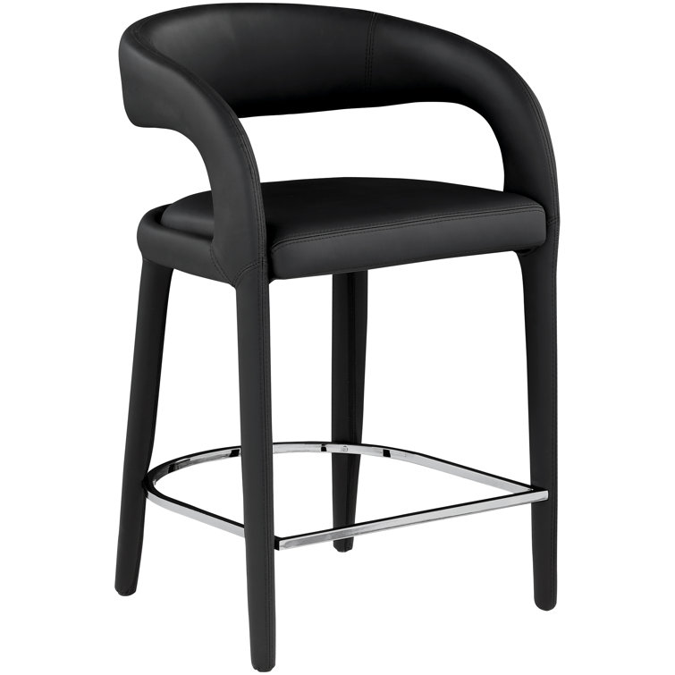 Wade Logan® ArthurWilliam Faux Leather Counter Stool & Reviews Wayfair